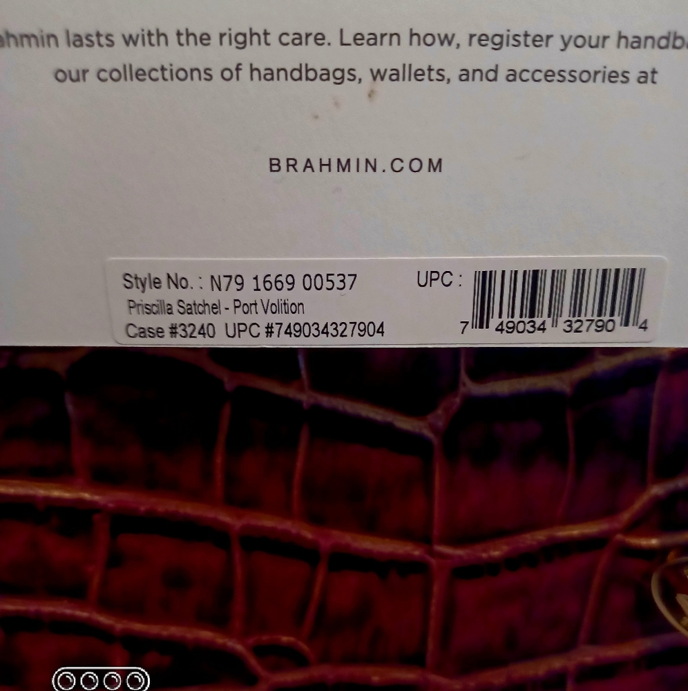 STUNNING! Brahmin PRISCILLA PORT VOLITION with WALLET - Picture 9 of 9
